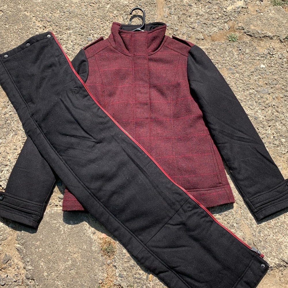 Prana convertible quilted wool Caprise jacket - Picture 13 of 16